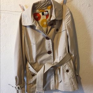 J Crew Tan Short Trench-coat